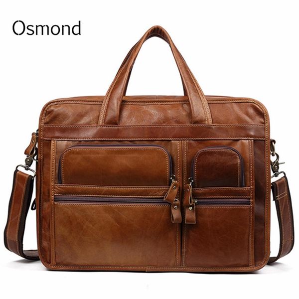 osmond 100% cowskin genuine leather men's briefcase large capacity business bag shoulder lapbag tote portfolio 2019 new
osmond 100% cowskin genuine leather men's briefcase large capacity business bag shoulder lapbag tote portfolio 2019 new