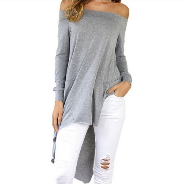 women blouse womens clothing casual women loose blouse hem slash neck off shoulder knitted long sleeve tunic shirt blusas, White
women blouse womens clothing casual women loose blouse hem slash neck off shoulder knitted long sleeve tunic shirt blusas, White