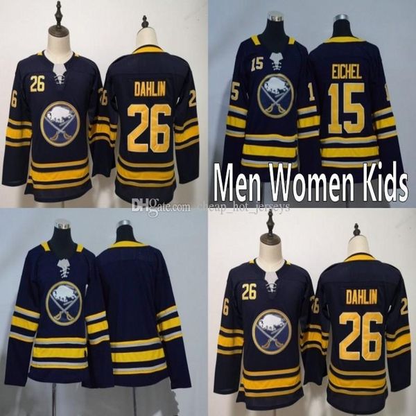 men women youth kids buffalo sabres 15 jack eichel hockey jerseys 26 rasmus dahlin blank blue jerseys all stiched boy girls, Black;red
men women youth kids buffalo sabres 15 jack eichel hockey jerseys 26 rasmus dahlin blank blue jerseys all stiched boy girls, Black;red