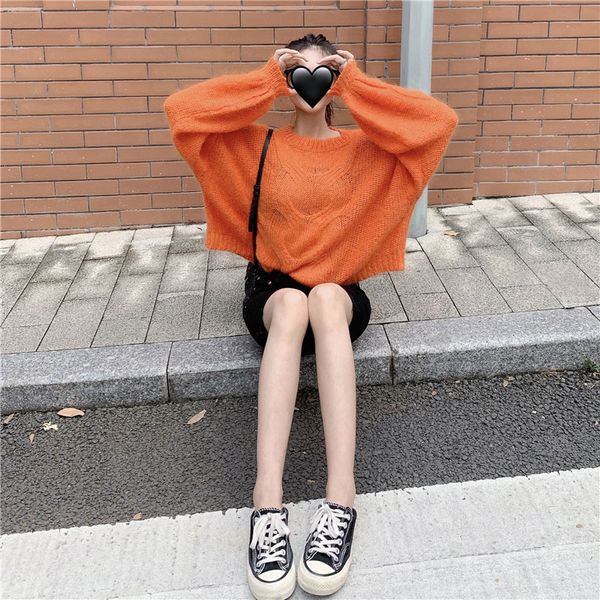 2020 autumn and winter korean version of the new twist sweater loose casual solid color lazy long-sleeved sweater, White;black
2020 autumn and winter korean version of the new twist sweater loose casual solid color lazy long-sleeved sweater, White;black