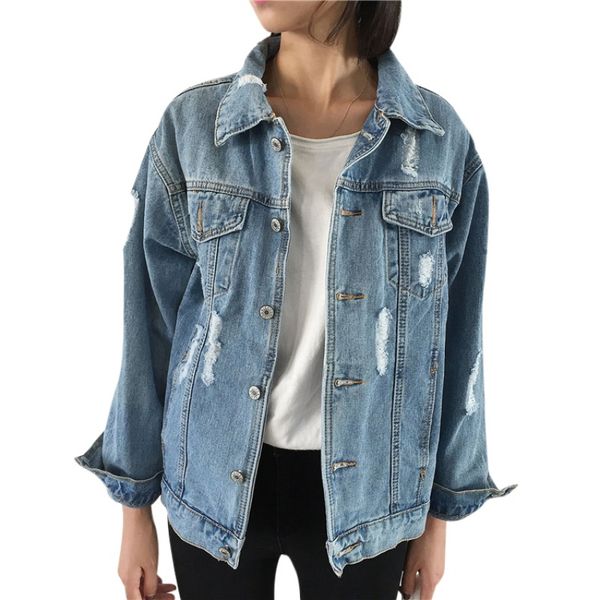 women denim jacket long sleeve basic coats vintage 2019 autumn winter women loose jeans coat casual girls female outwear jacket, Black;brown
women denim jacket long sleeve basic coats vintage 2019 autumn winter women loose jeans coat casual girls female outwear jacket, Black;brown