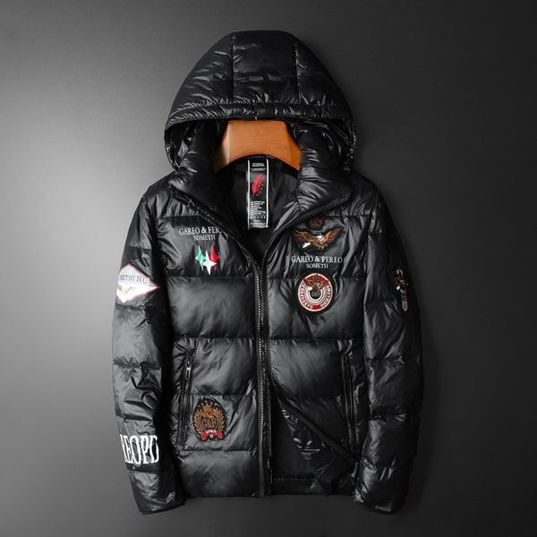 2019 winter european station designer men's down jacket men's high-end down jacket men's hooded down jacket, Black;brown
2019 winter european station designer men's down jacket men's high-end down jacket men's hooded down jacket, Black;brown
