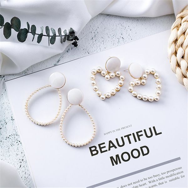 new korean fashion long big hollow oval heart pearl dangle earrings for women ladies gold party earring jewelry gifts, Golden;silver
new korean fashion long big hollow oval heart pearl dangle earrings for women ladies gold party earring jewelry gifts, Golden;silver