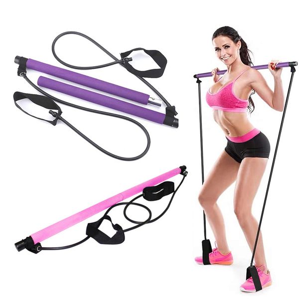 portable fitness yoga pilates bar kit with resistance bands foot loop yoga pilates stick body workout muscle toning gym equiment
portable fitness yoga pilates bar kit with resistance bands foot loop yoga pilates stick body workout muscle toning gym equiment