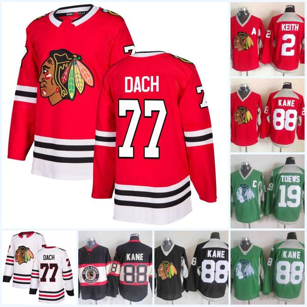 2019 New Jersey Chicago 88 Patrick Kane 77 Kirby Dach 2 Duncan Keith 19 Jonathan Toews White Black Red Green Blackhawks hockey Jersey
2019 New Jersey Chicago 88 Patrick Kane 77 Kirby Dach 2 Duncan Keith 19 Jonathan Toews White Black Red Green Blackhawks hockey Jersey