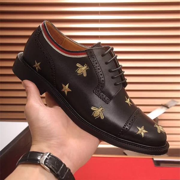brands elling classic formal dress shoes gentlemen's black leather shoes with pointed designer bees men business oxfords
brands elling classic formal dress shoes gentlemen's black leather shoes with pointed designer bees men business oxfords