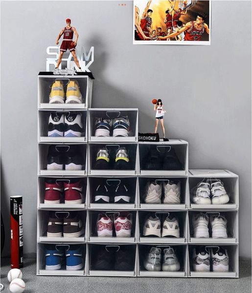 dustproof shoe box anti-oxidation finishing box thick drawer shoe case household shoe storage box shoes storage display cabinet
