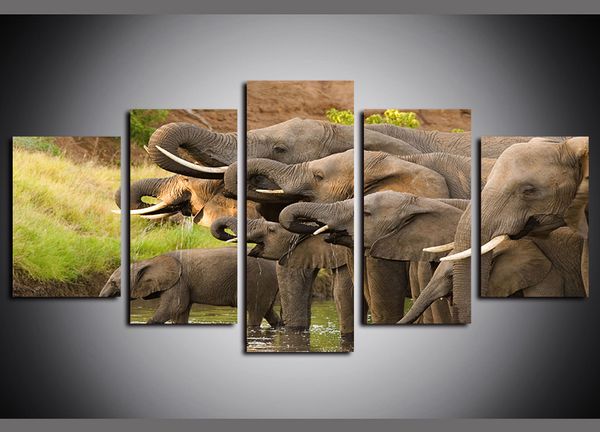 5 panels canvas prints wall art paintings elephant group abstract animal landscape artworks on canvas oil paintngs giclee pictures wall deco
5 panels canvas prints wall art paintings elephant group abstract animal landscape artworks on canvas oil paintngs giclee pictures wall deco