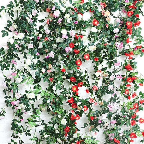 1.8meters luxury artificial rose rattan ivy hanging vine garland party wreath fake flowers home wedding decoration rattan leaf
1.8meters luxury artificial rose rattan ivy hanging vine garland party wreath fake flowers home wedding decoration rattan leaf