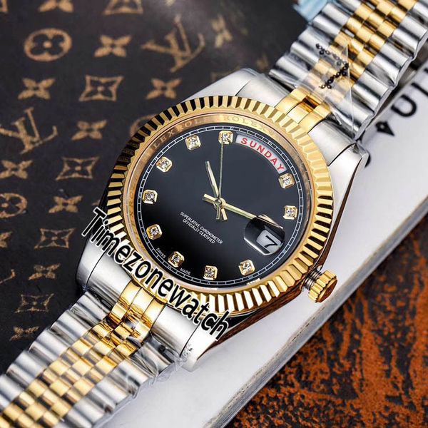 новый daydate m228239 miyota 8283 автоматическая мужские часы two tone золото рифленый ободок черный циферблат алмазный юбилейный браслет ti, Slivery;brown
новый daydate m228239 miyota 8283 автоматическая мужские часы two tone золото рифленый ободок черный циферблат алмазный юбилейный браслет ti, Slivery;brown