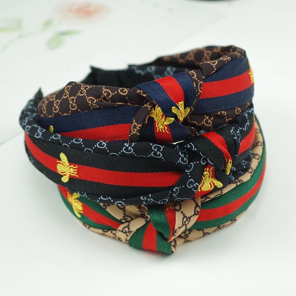 Hot sell Designer Headband Head hoop for Women Girls Luxury Brand Retro Turban High quality Stripe Bee Headwraps Gifts
Hot sell Designer Headband Head hoop for Women Girls Luxury Brand Retro Turban High quality Stripe Bee Headwraps Gifts