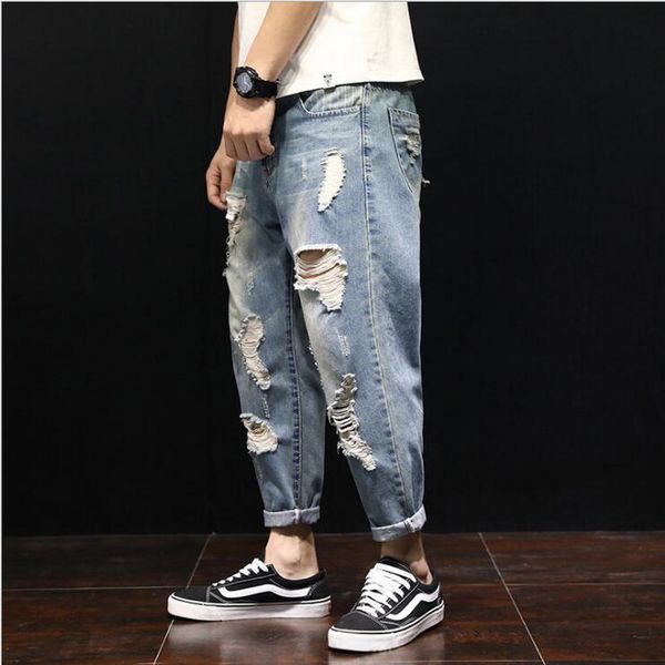 high street fashion men jogger jeans size 28-42 loose fit cargo pants harem trousers hip hop jeans men, Blue
high street fashion men jogger jeans size 28-42 loose fit cargo pants harem trousers hip hop jeans men, Blue