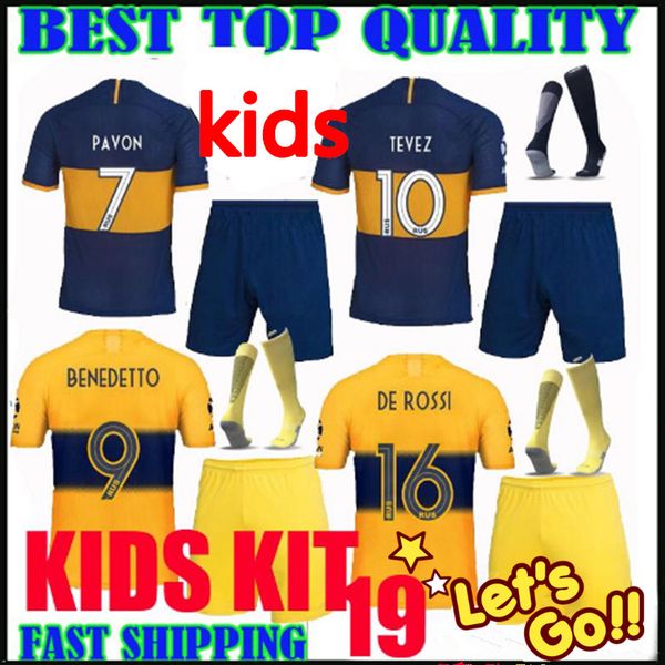 kids kit 2019 2020 boca juniors soccer jersey 19 20 boca gago osvaldo carlitos perez de rossi tevez pavon jrs football shirts, Black;yellow
kids kit 2019 2020 boca juniors soccer jersey 19 20 boca gago osvaldo carlitos perez de rossi tevez pavon jrs football shirts, Black;yellow