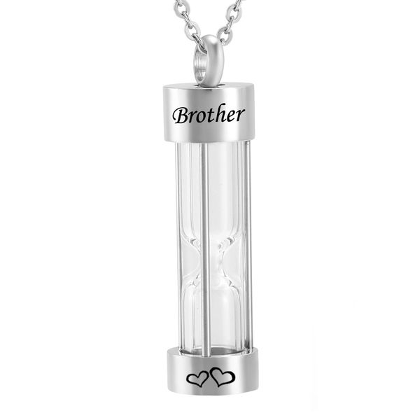 hourglass glass cremation urn necklaces for ashes dad mom memorial keepsake pendant, Silver
hourglass glass cremation urn necklaces for ashes dad mom memorial keepsake pendant, Silver