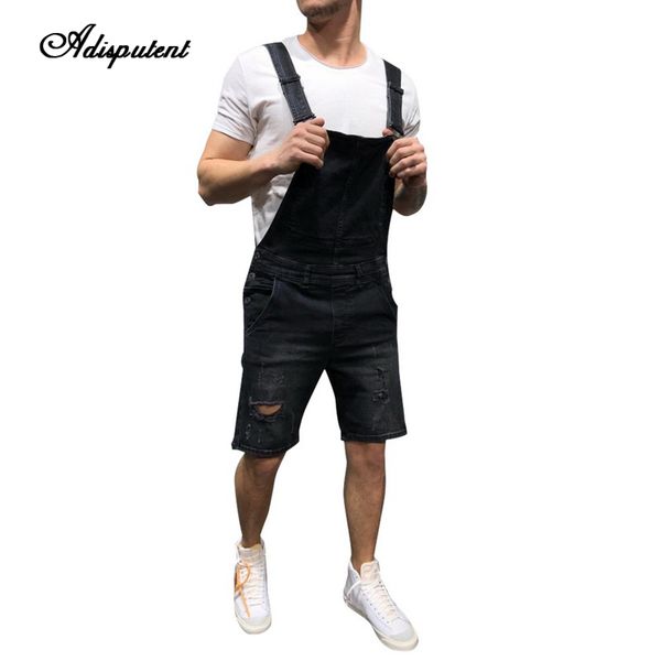 adisputent 2019 men casual loose overall shorts plus size knee length ripped denim short pants homme hole rompers streetwear, Blue
adisputent 2019 men casual loose overall shorts plus size knee length ripped denim short pants homme hole rompers streetwear, Blue