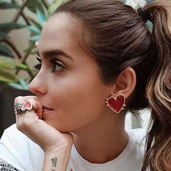 aensoa vintage bohemia big red heart earrings for women 2019 fashion girl large sweet heart statement earrings party jewelry, Silver
aensoa vintage bohemia big red heart earrings for women 2019 fashion girl large sweet heart statement earrings party jewelry, Silver