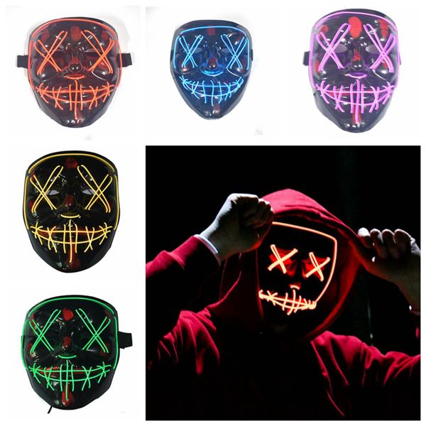 led mask halloween party masque masquerade masks neon maske light glow in the dark mascara horror maska glowing masker purge
led mask halloween party masque masquerade masks neon maske light glow in the dark mascara horror maska glowing masker purge