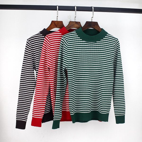 onlysvter fashion striped women sweater autumn winter warm pullover and sweater knitted soft jumper femme, White;black
onlysvter fashion striped women sweater autumn winter warm pullover and sweater knitted soft jumper femme, White;black