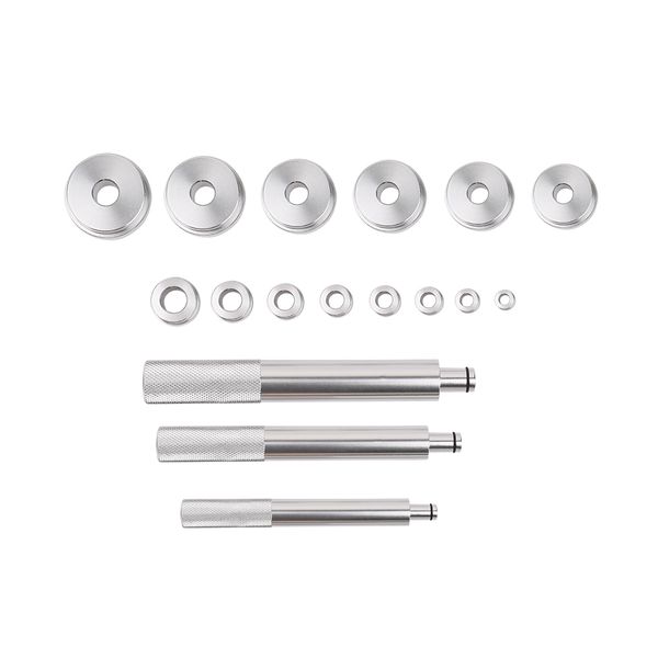 17pcs bearing race seal driver adapters master tool set wheel axle set aluminum alloy automobile removal tool wheel bearing
17pcs bearing race seal driver adapters master tool set wheel axle set aluminum alloy automobile removal tool wheel bearing