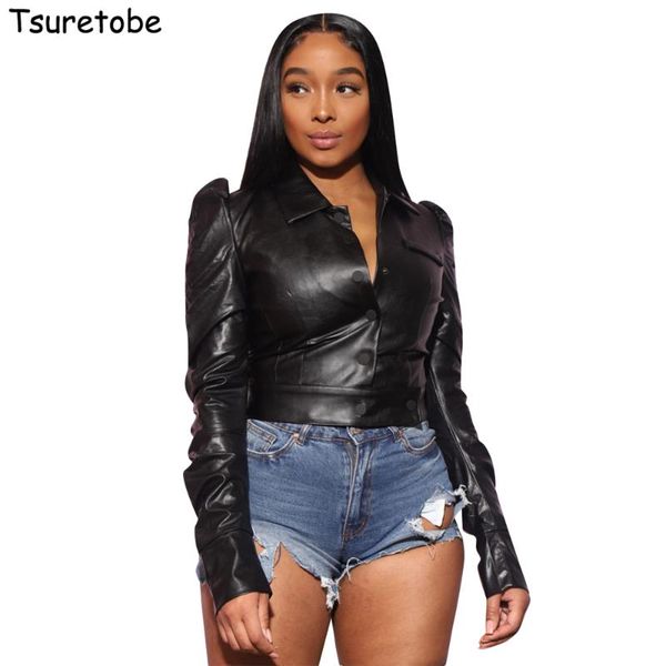 tsuretobe winter faux leather jacket women black leather coat ladies long sleeve coats lapel single-breasted short outerwear
tsuretobe winter faux leather jacket women black leather coat ladies long sleeve coats lapel single-breasted short outerwear
