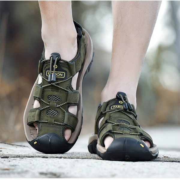 classic 2020 men's sandals summer soft sandals comfortable men shoes genuine leather outdoor men roman size 48, Black
classic 2020 men's sandals summer soft sandals comfortable men shoes genuine leather outdoor men roman size 48, Black