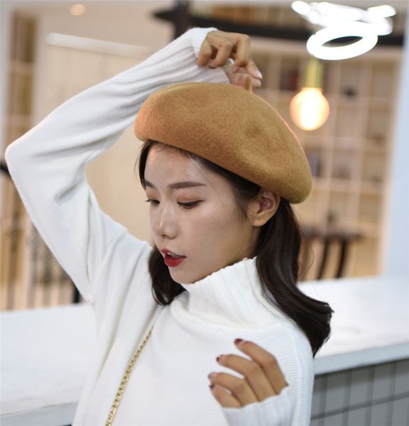 lady spring winter berets hat painter style hat women wool vintage berets solid color caps female bonnet warm walking cap, Blue;gray
lady spring winter berets hat painter style hat women wool vintage berets solid color caps female bonnet warm walking cap, Blue;gray
