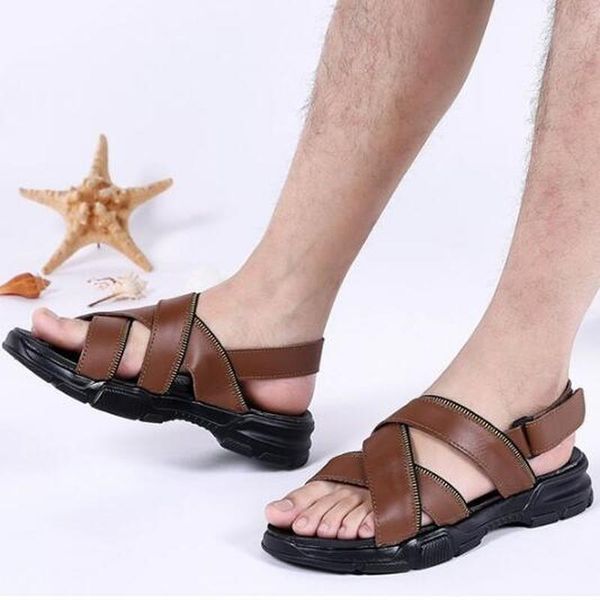 men shoes casual flat shoe male man flats summer open toe vintage pu sandals shoe zapatos de hombres personlizar zapatos m0493, Black
men shoes casual flat shoe male man flats summer open toe vintage pu sandals shoe zapatos de hombres personlizar zapatos m0493, Black