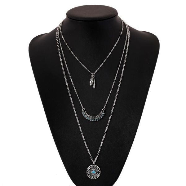pendant necklaces fashion 3 layer dream catcher leaves feathers long bohemia antique silver acrylic beads women & pendants
pendant necklaces fashion 3 layer dream catcher leaves feathers long bohemia antique silver acrylic beads women & pendants