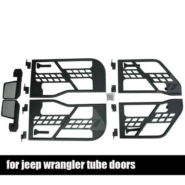 one set black steel half tube doors with side mirror for wrangler jk 07-15 4 doors auto products
one set black steel half tube doors with side mirror for wrangler jk 07-15 4 doors auto products