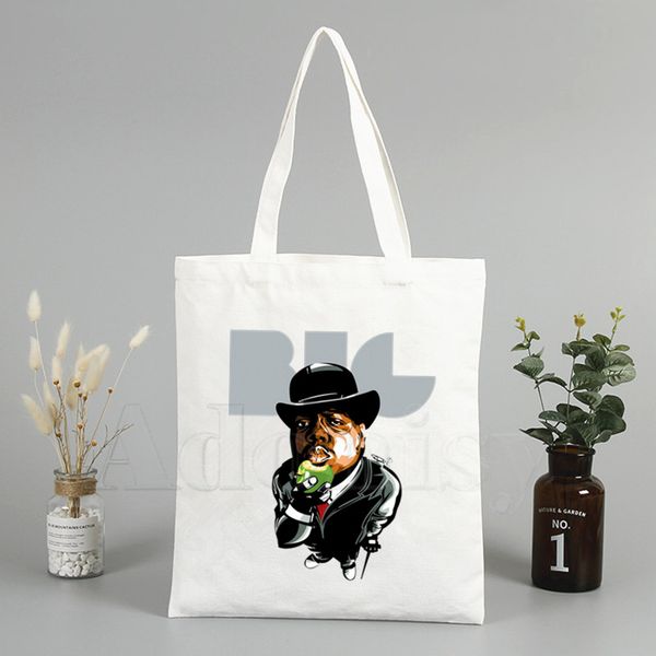 notorious big biggie smalls hip hop star new arrives art canvas bag totes simple print shopping bags girls life casual pacakge
notorious big biggie smalls hip hop star new arrives art canvas bag totes simple print shopping bags girls life casual pacakge