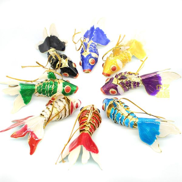 wholesale10pcs large chinese classic cloisonne enamel fish christmas ornaments charms pendant, Bronze;silver
wholesale10pcs large chinese classic cloisonne enamel fish christmas ornaments charms pendant, Bronze;silver