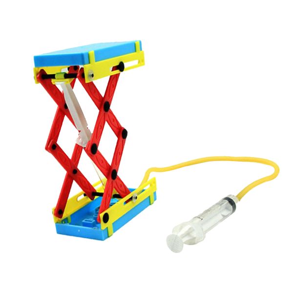 Yellow Diy Lifting Hoist Kids Science Experiment Toys Physics Knowledge Learning Supplies