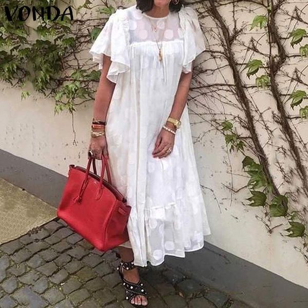 vonda women summer half sleeve knee length dress solid color hollow out party dresses loose bohemian sundress plus size robe 5xl, Black;gray 
vonda women summer half sleeve knee length dress solid color hollow out party dresses loose bohemian sundress plus size robe 5xl, Black;gray