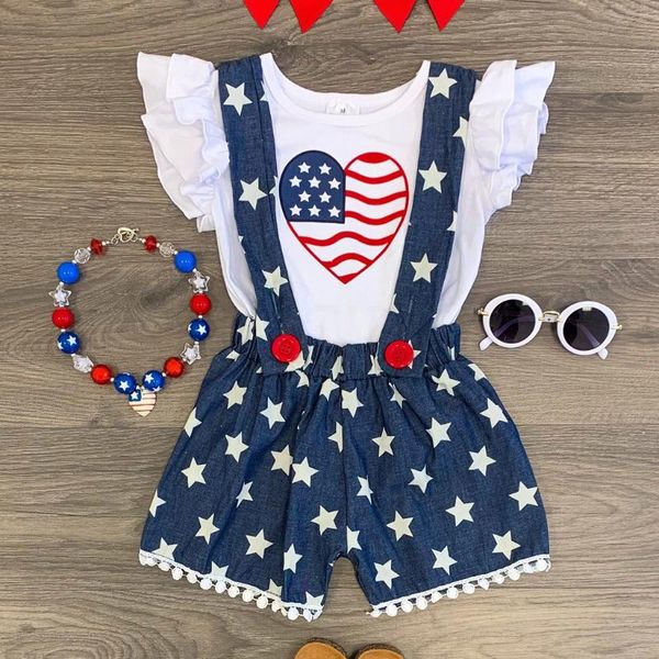 2020 summer 4th of july outfit girls clothes set white t-shirt suspender stars shorts independence day toddler girls clothes
2020 summer 4th of july outfit girls clothes set white t-shirt suspender stars shorts independence day toddler girls clothes