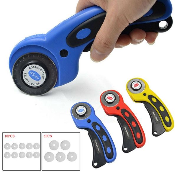 rotary cutter 45mm fabric quilting sewing tool cutting patchwork accessory blades fabric circular quilting leathercraft cutter, Black
rotary cutter 45mm fabric quilting sewing tool cutting patchwork accessory blades fabric circular quilting leathercraft cutter, Black