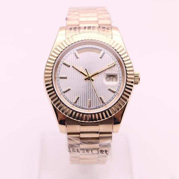 Hot sale Classic men's high automatic movement sports watch 18K gold case strap 40MM white stripes dial 315 high-quality stainless steel sap
Hot sale Classic men's high automatic movement sports watch 18K gold case strap 40MM white stripes dial 315 high-quality stainless steel sap