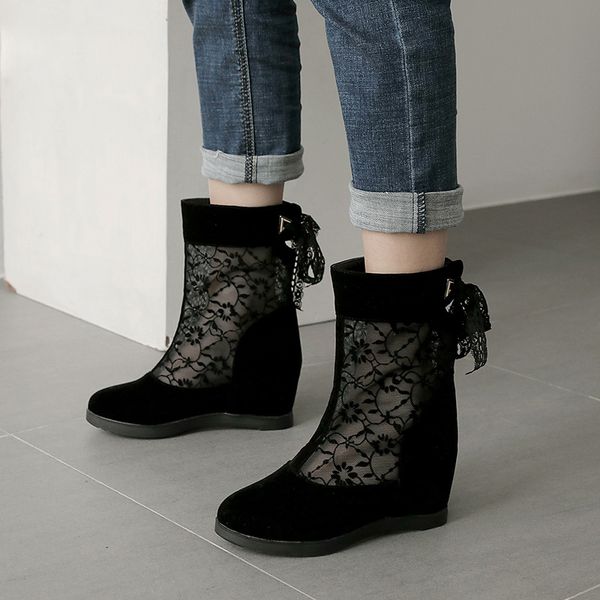 riband breathable mesh summer boots women wedges heel embroidered summer womens boots fashion cut-outs black shoes
riband breathable mesh summer boots women wedges heel embroidered summer womens boots fashion cut-outs black shoes