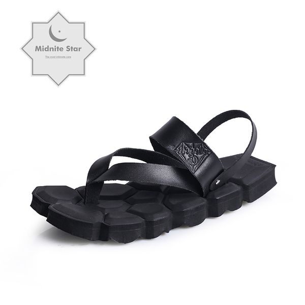 2019new summer outdoor shoes beach slippers a personalized fashion slippers foot clip men, Black
2019new summer outdoor shoes beach slippers a personalized fashion slippers foot clip men, Black