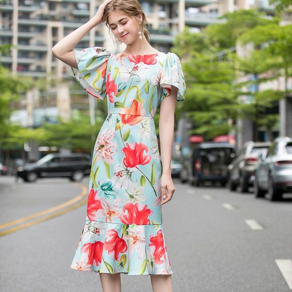 red roosarosee designer 2020 summer women fashion vintage o-neck print short sleeve mermaid dress lady holiday dresses vestidos, Black;gray
red roosarosee designer 2020 summer women fashion vintage o-neck print short sleeve mermaid dress lady holiday dresses vestidos, Black;gray