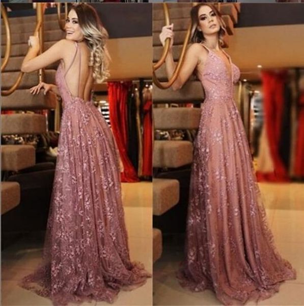 2020 new a line v neck lace long african elegant evening dresses party prom gowns backless elie saab robes de cocktail dresses, Black;red
2020 new a line v neck lace long african elegant evening dresses party prom gowns backless elie saab robes de cocktail dresses, Black;red
