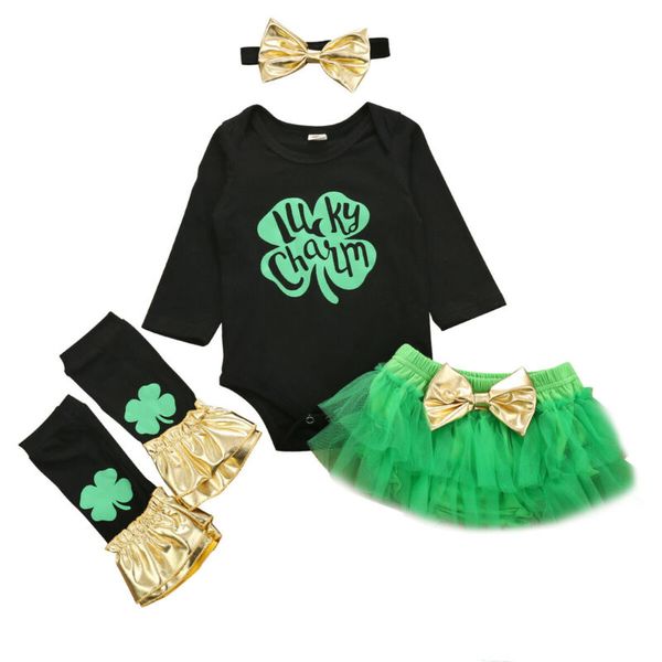 new baby st. patrick's day outfit tutu short pant+romper +leggings +headband set, White
new baby st. patrick's day outfit tutu short pant+romper +leggings +headband set, White