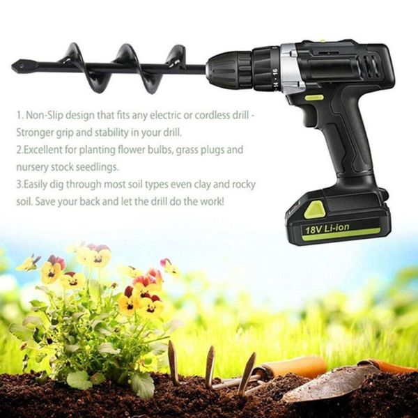 high speed steel planting auger spiral mining tool electrical accessories portable ground drill twist drill garden durable
high speed steel planting auger spiral mining tool electrical accessories portable ground drill twist drill garden durable