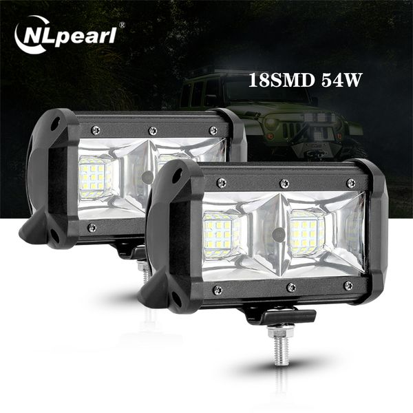 nlpearl 5" 54w car light assembly offroad led work light bar 3000k led fog for off-road 4x4 4wd suv bus atv tractor truck
nlpearl 5" 54w car light assembly offroad led work light bar 3000k led fog for off-road 4x4 4wd suv bus atv tractor truck