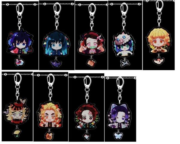 1 pcs new japanese anime demon slayer: kimetsu no yaiba acrylic keychain jewelry accessories key chains pendant gifts favors, Silver
1 pcs new japanese anime demon slayer: kimetsu no yaiba acrylic keychain jewelry accessories key chains pendant gifts favors, Silver