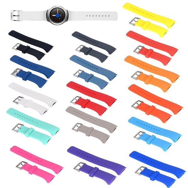 16 colors soft silicone watchband for samsung galaxy gear s2 r720 r730 replacement bracelet band strap for sm-r720 smart watch, Black;brown
16 colors soft silicone watchband for samsung galaxy gear s2 r720 r730 replacement bracelet band strap for sm-r720 smart watch, Black;brown