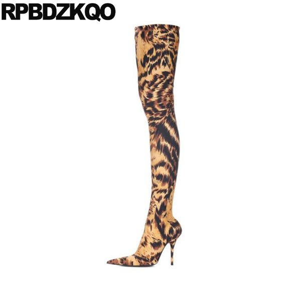 cheetah dance pointed toe thigh high boots for plus size women stiletto fetish stretch heel over the knee crotch shoes big slim, Black
cheetah dance pointed toe thigh high boots for plus size women stiletto fetish stretch heel over the knee crotch shoes big slim, Black