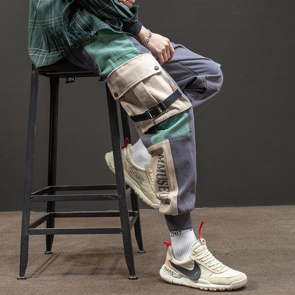 new letter ribbons cargo pants men streetwear spring autumn casual hip hop big pockets print sweatpants trousers harem pants, Black
new letter ribbons cargo pants men streetwear spring autumn casual hip hop big pockets print sweatpants trousers harem pants, Black