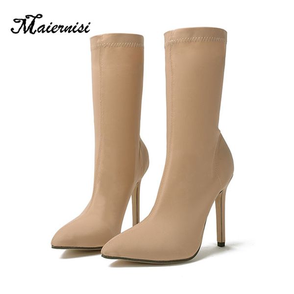 maiernisi sock boots 11cm stiletto high heels sock boots for women winter plus size women winter shoes shoes, Black
maiernisi sock boots 11cm stiletto high heels sock boots for women winter plus size women winter shoes shoes, Black