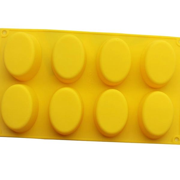 8-cavity oval silicone mold for soap, cake, bread, cupcake, cheesecake, cornbread, muffin, brownie, and more
8-cavity oval silicone mold for soap, cake, bread, cupcake, cheesecake, cornbread, muffin, brownie, and more