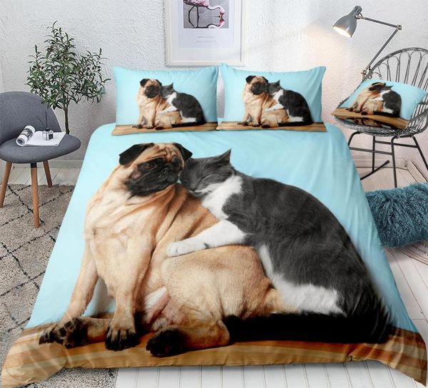 animal kids bedding set cat dog duvet cover set boys girls home textile pet themed duvet cover bedclothes puppy bed linen
animal kids bedding set cat dog duvet cover set boys girls home textile pet themed duvet cover bedclothes puppy bed linen